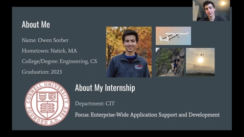 Thumbnail for Owen Sorber - Enterprise Applications Support