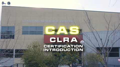 Thumbnail for CAS Tutor Training: CLRA Certification Introduction
