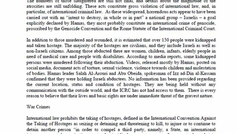 Thumbnail for Public Statement by International Law Experts