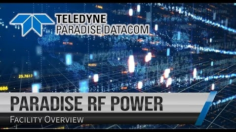Thumbnail for Teledyne Paradise Datacom Facility Tour 2021