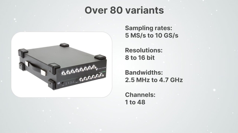 Thumbnail for Spectrum’s DigitizerNETBOX Products (AWGs) with over 80 Variants