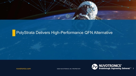 Thumbnail for PolyStrata® Delivers High-Performance QFN Package Alternative