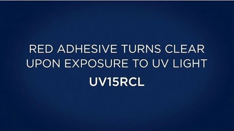 Thumbnail for Red Adhesive Turns Clear Upon Exposure to UV Light