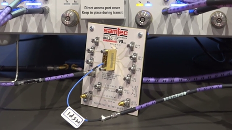 Thumbnail for entry Samtec Bullseye 90 GHz Connector Demo