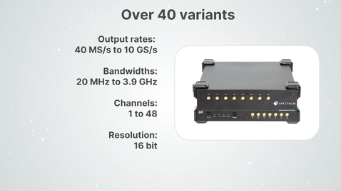 Thumbnail for Spectrum’s GeneratorNETBOX Products (AWGs) with over 40 Variants