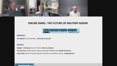 Thumbnail for entry Online Panel: The Future of Military Radar