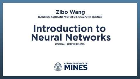 Thumbnail for CSCI576 | Introduction to Neural Networks