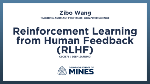 Thumbnail for CSCI576 | Reinforcement Learning from Human Feedback (RLHF)