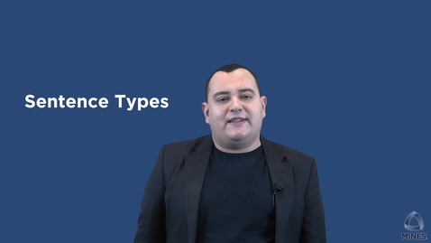 Thumbnail for Sentence Types - OER Series - Writing Center | WC OER