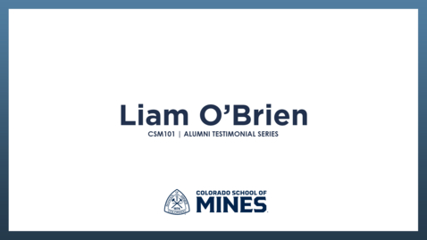 Thumbnail for CSM101 | Alumni Testimonial Series | Liam O'Brien