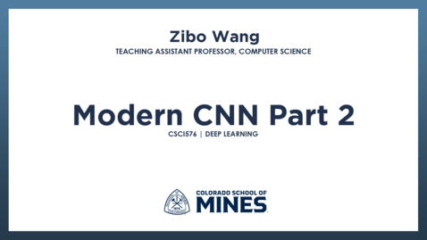 Thumbnail for CSCI576 | Modern CNN Part 2