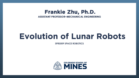 Thumbnail for SPRS509 | Evolution of Lunar Robots