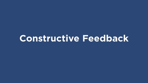 Thumbnail for Constructive Feedback - OER Series - Writing Center | WC OER