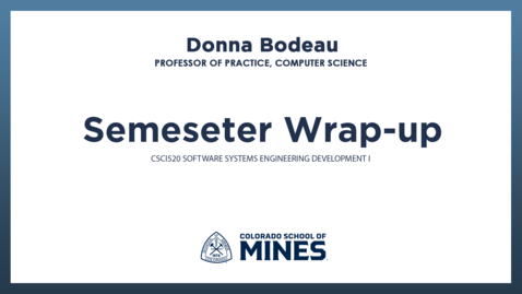 Thumbnail for CSCI520 | Semester Wrap-up
