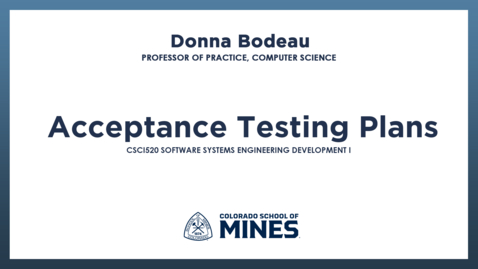 Thumbnail for CSCI520 | Acceptance Testing Plans
