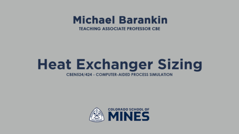 Thumbnail for CBEN524/424 | V13 Heat Exchanger Sizing