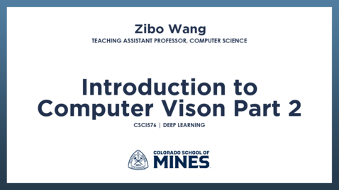 Thumbnail for CSCI576 | Introduction to Computer Vision Part 2