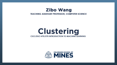 Thumbnail for CSCI/DSCI470/570 | Clustering