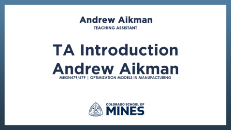 Thumbnail for MEGN479/579 | TA Introduction: Andrew Aikman