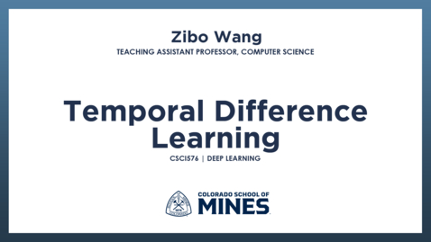 Thumbnail for CSCI576 | Temporal Difference Learning