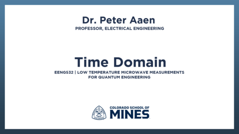 Thumbnail for EENG532 | Time Domain