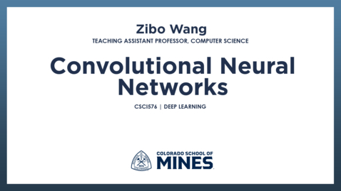 Thumbnail for CSCI576 | Convolutional Neural Networks