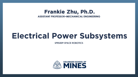 Thumbnail for SPRS509 | Electrical Power Subsystems