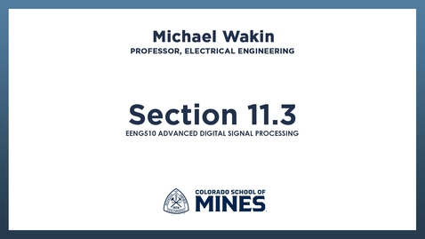 Thumbnail for EENG510 | Section 11.3 
