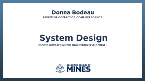 Thumbnail for CSCI520 | System Design