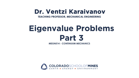 Thumbnail for MEGN514 | Eigenvalue Problems Part 3