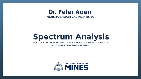 Thumbnail for EENG532 | Spectrum Analysis