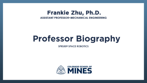 Thumbnail for SPRS509 | Professor Biography