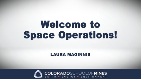 Thumbnail for SPRS505 | Welcome to Space Operations!