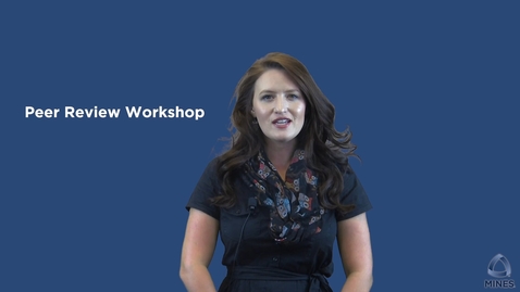 Thumbnail for Peer Review Workshop - OER Series - Writing Center | WC OER