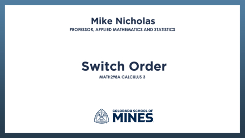Thumbnail for MATH298A | Switch Order