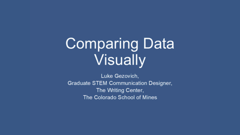 Thumbnail for Comparing Data Visually - Writing Center