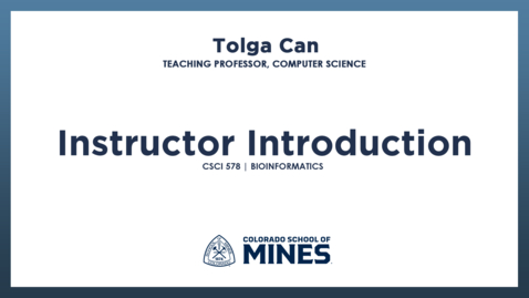 Thumbnail for CSCI578 | Instructor Introduction