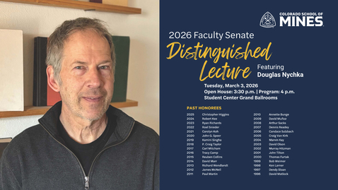 Thumbnail for 2026 Distinguished Lecturer: Douglas Nychka
