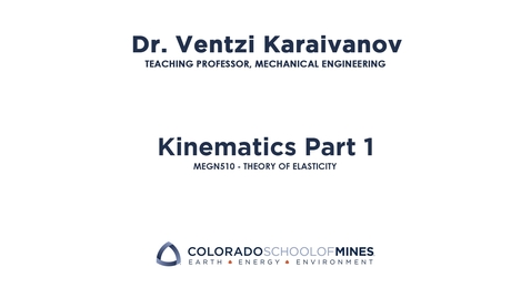 Thumbnail for MEGN510 | Kinematics Part 1
