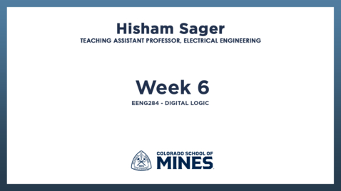 Thumbnail for EENG284 | Week 6
