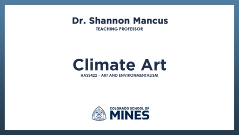 Thumbnail for HASS422 | Climate Art