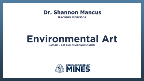 Thumbnail for HASS422 | Environmental Art