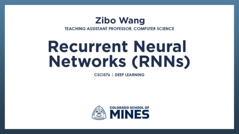 Thumbnail for CSCI576 | Recurrent Neural Networks (RNNs) - Quiz