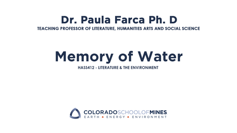 Thumbnail for HASS412 | Memory of Water