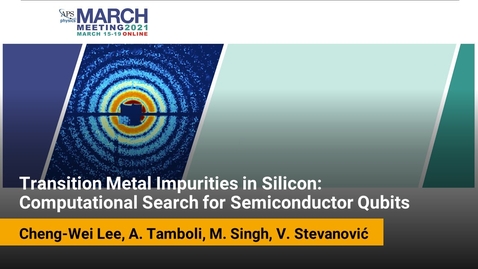 Thumbnail for Transition Metal Impurities in Silicon: Computational Search for Semiconductor Qubits