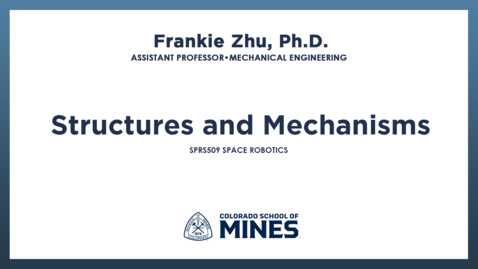 Thumbnail for SPRS509 | Structures and Mechanisms