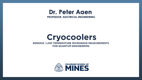 Thumbnail for EENG532 | Cryocoolers