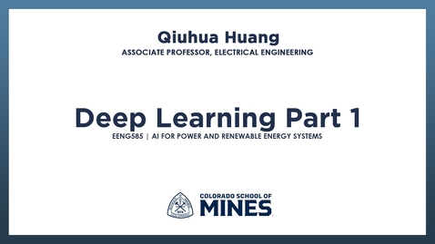 Thumbnail for EENG585 | Deep Learning Part 1