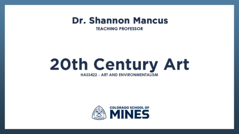 Thumbnail for HASS422 | 20th Century Art