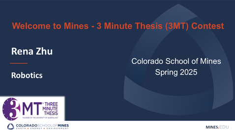 Thumbnail for 3MT | Giving Robots a Hand - Round 2